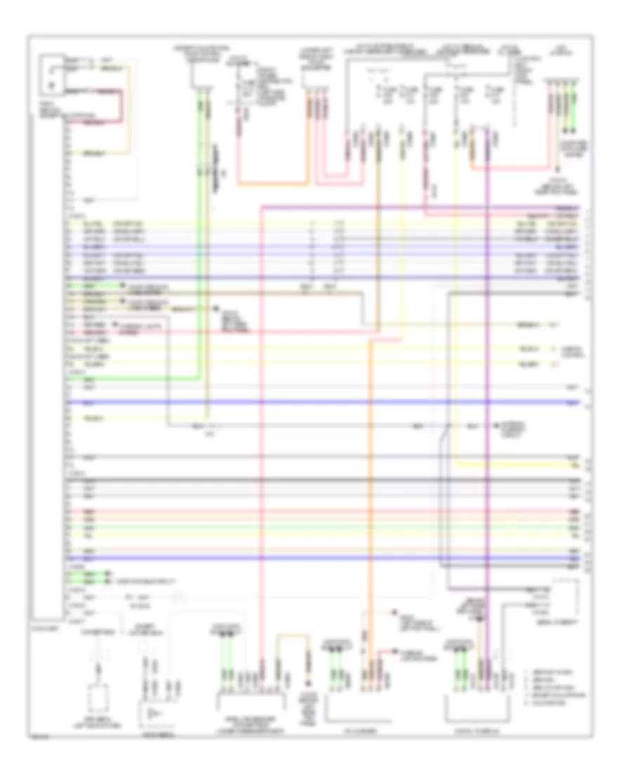 Navigation Wiring Diagram with Amplifier 1 of 2 for MINI Cooper S Countryman 2012