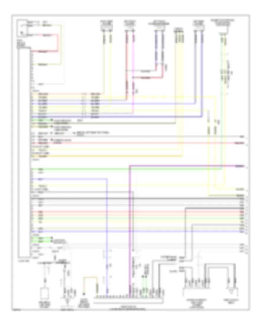 Navigation Wiring Diagram, without Amplifier (1 of 2) for MINI Cooper S Countryman 2012