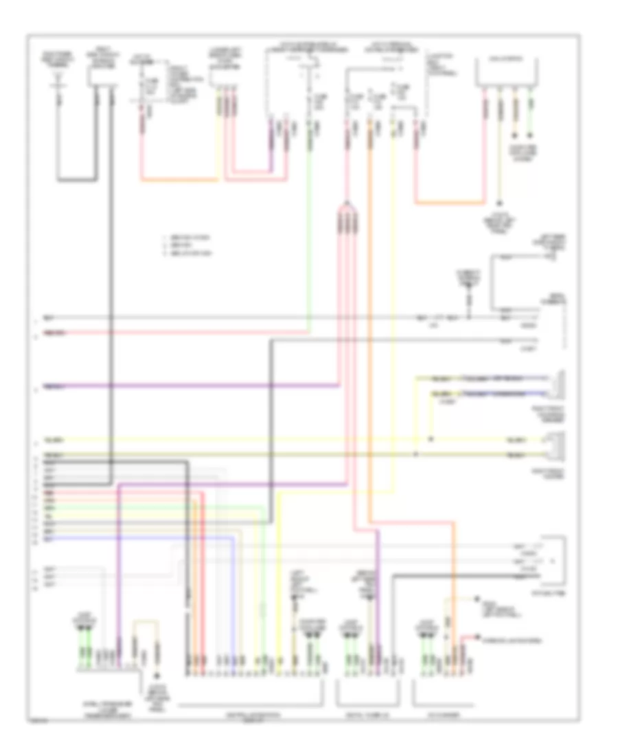 Navigation Wiring Diagram, without Amplifier (2 of 2) for MINI Cooper S Countryman 2012