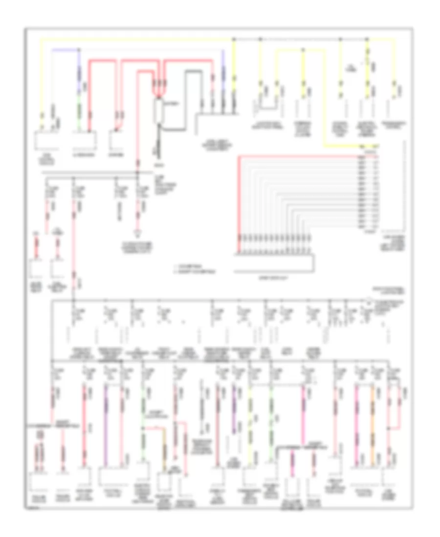 Power Distribution Wiring Diagram 1 of 3 for MINI Cooper S Countryman 2012