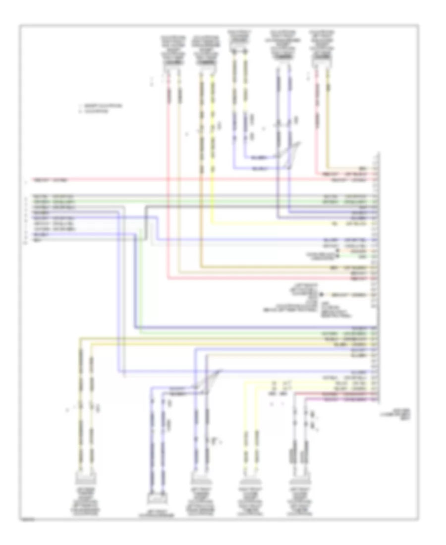 Radio Wiring Diagram, without CCC  M-ASK with Amplifier (2 of 2) for MINI Cooper S Countryman 2012