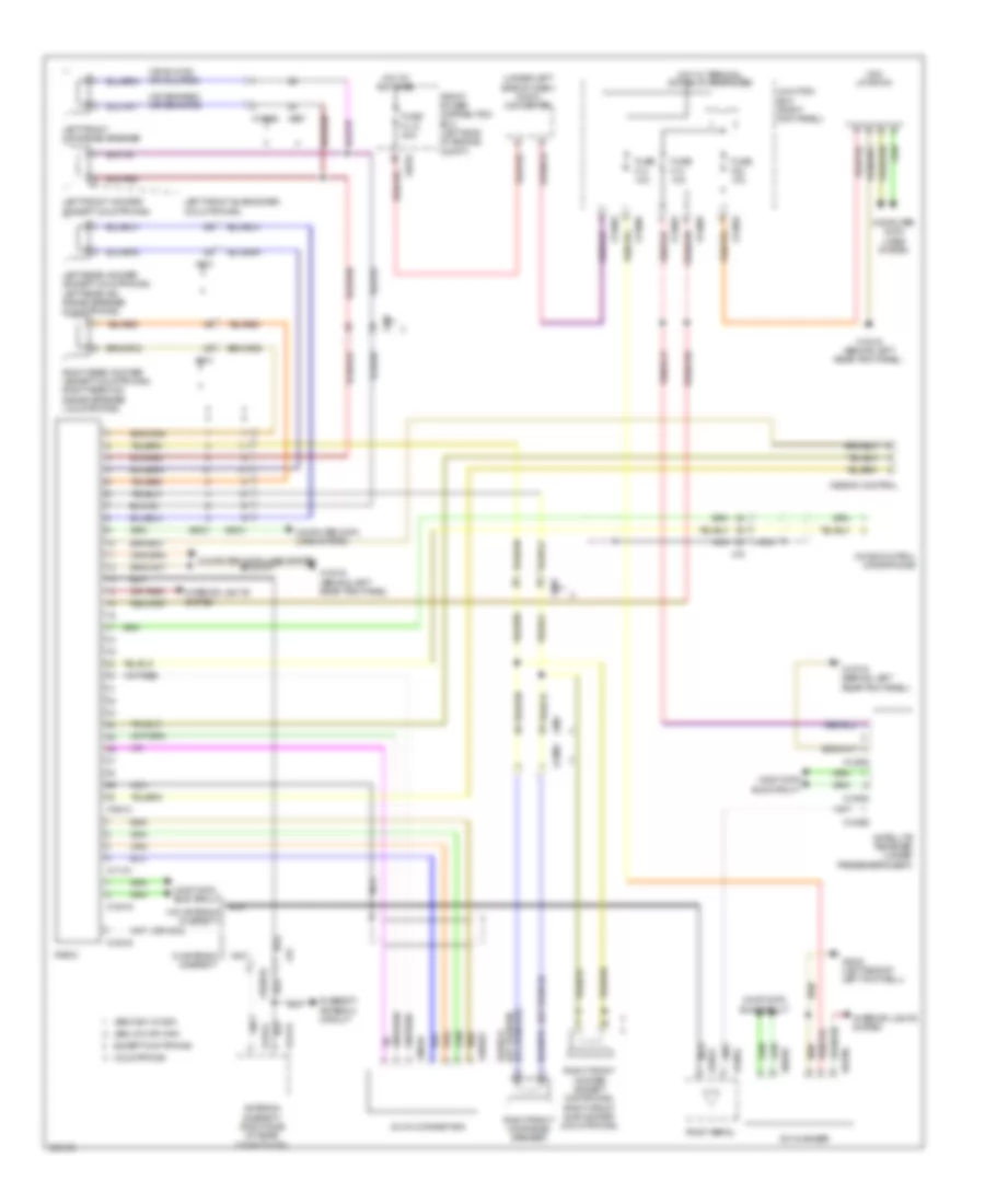 Radio Wiring Diagram, without CCC  M-ASK without Amplifier for MINI Cooper S Countryman 2012