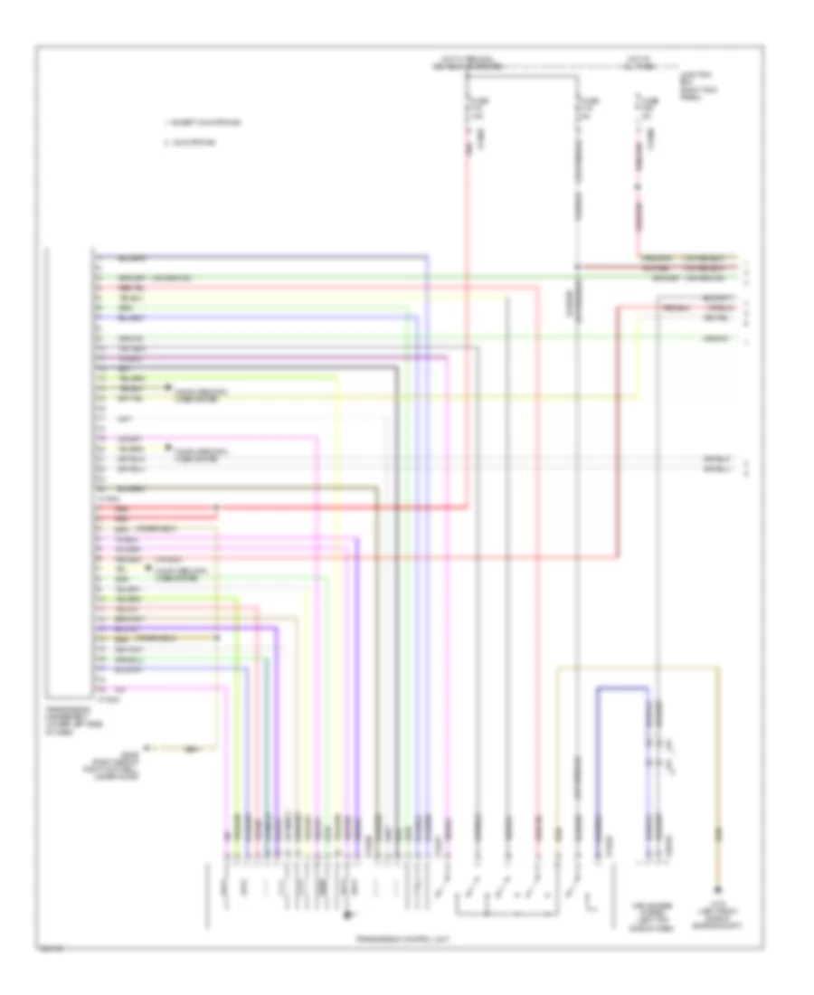 Transmission Wiring Diagram 1 of 2 for MINI Cooper S Countryman 2012