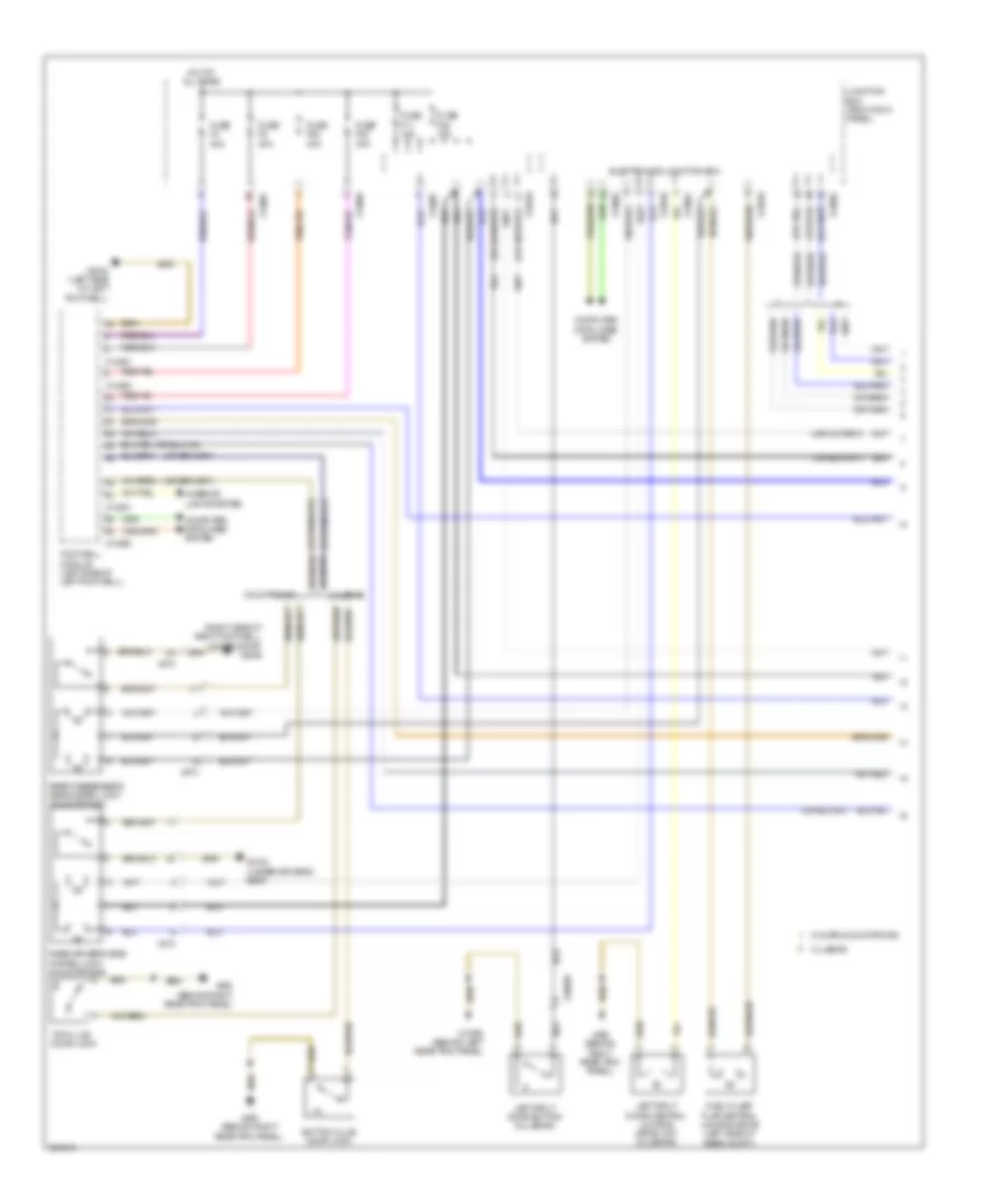 Anti theft  Central Locking Wiring Diagram Except Convertible 1 of 2 for MINI Cooper S Countryman ALL4 2012