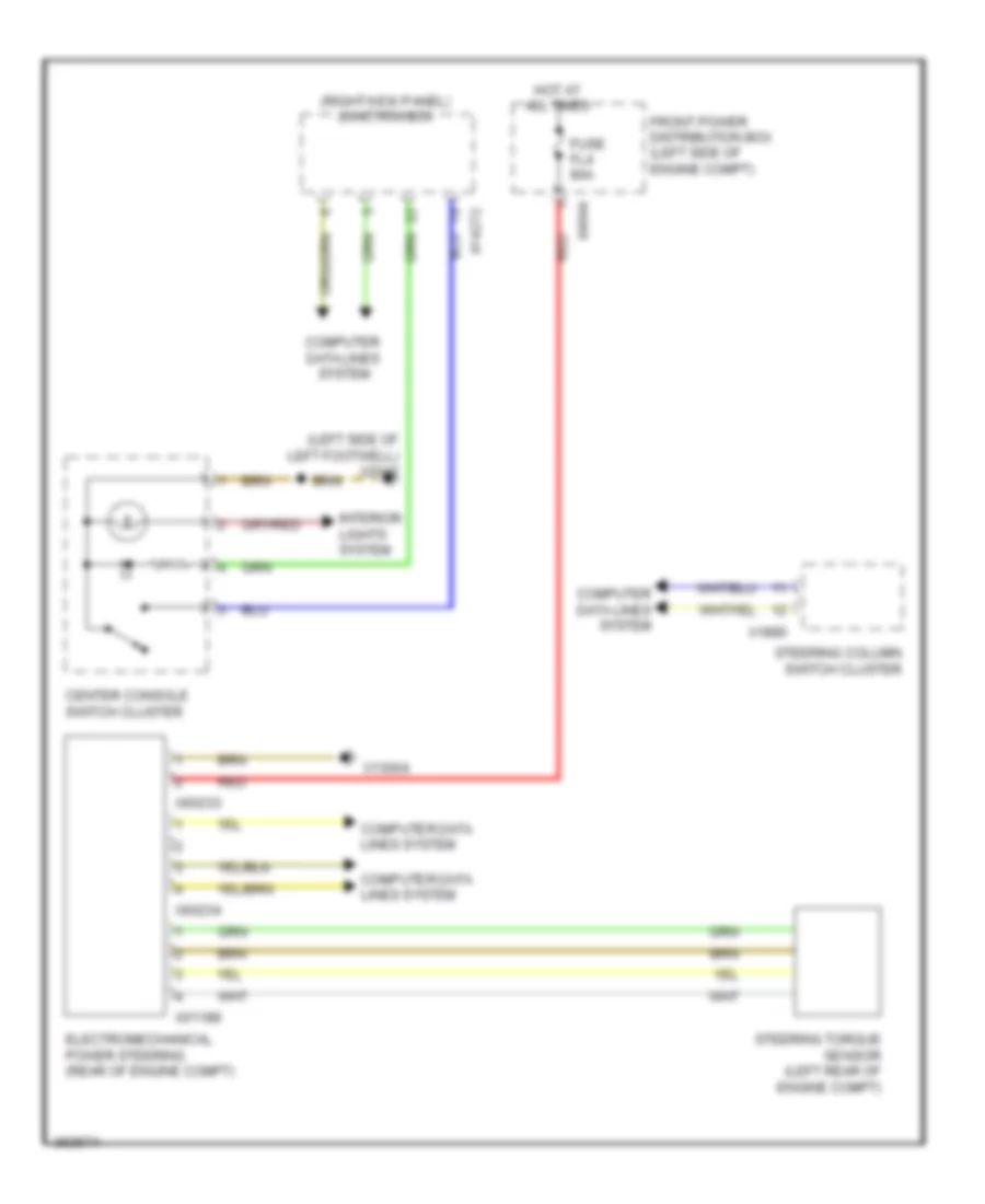 Electronic Power Steering Wiring Diagram for MINI Cooper S Countryman ALL4 2012