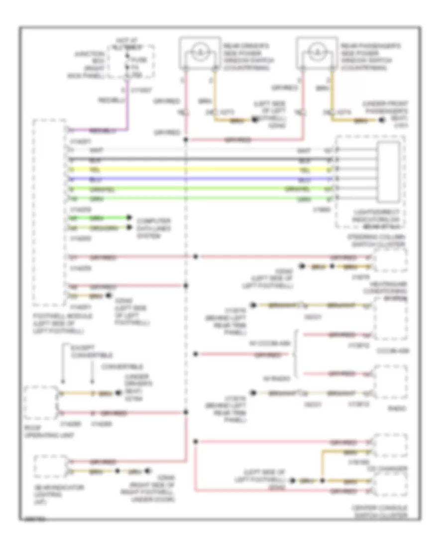 Instrument Illumination Wiring Diagram for MINI Cooper S Countryman ALL4 2012