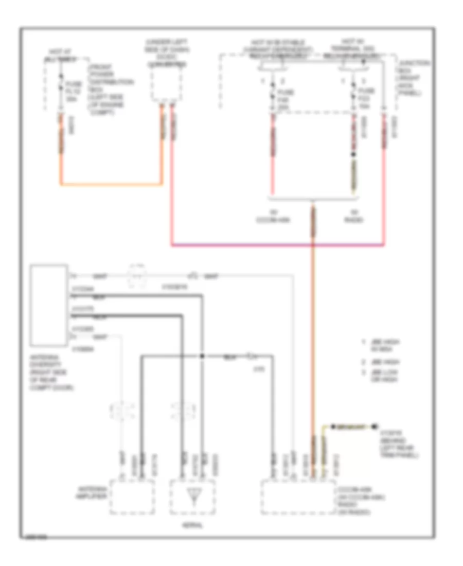 Diversity Antenna Wiring Diagram Convertible for MINI Cooper S Countryman ALL4 2012