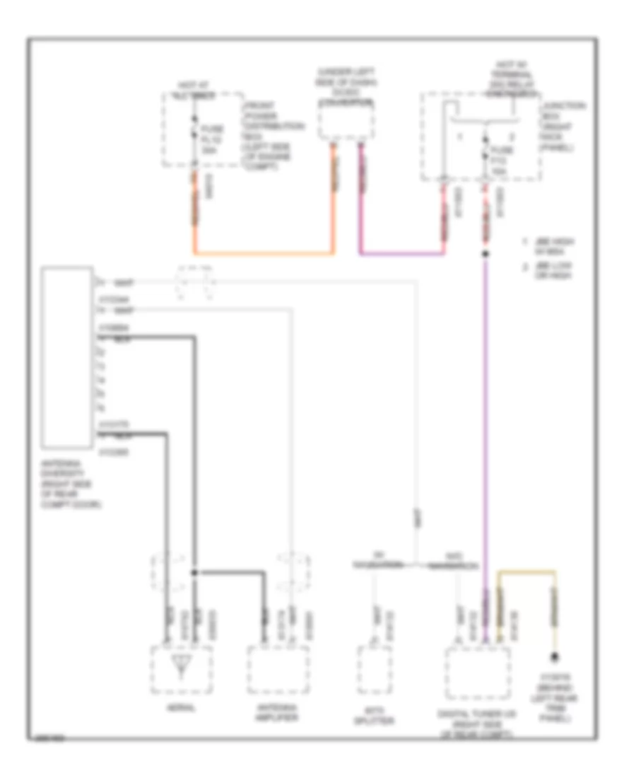 Diversity Antenna Wiring Diagram Coupe for MINI Cooper S Countryman ALL4 2012