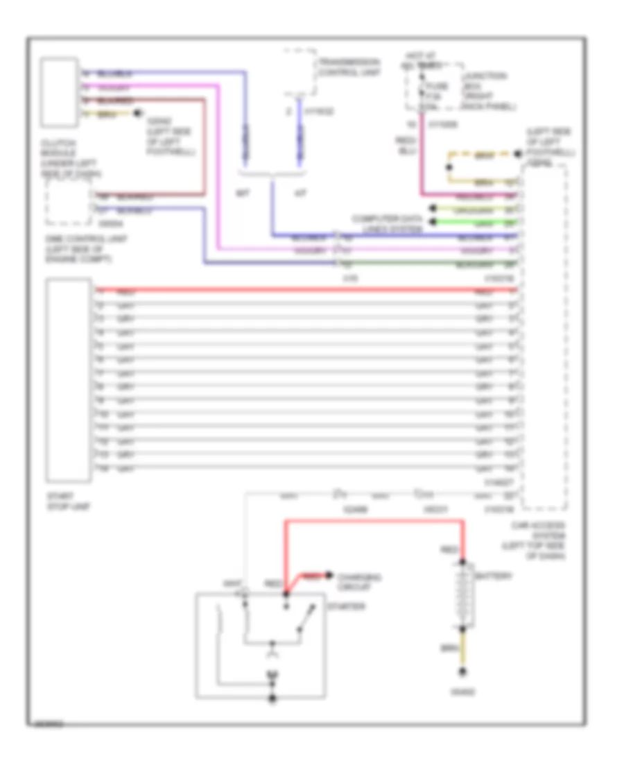 Starting Wiring Diagram for MINI Cooper S Countryman ALL4 2012