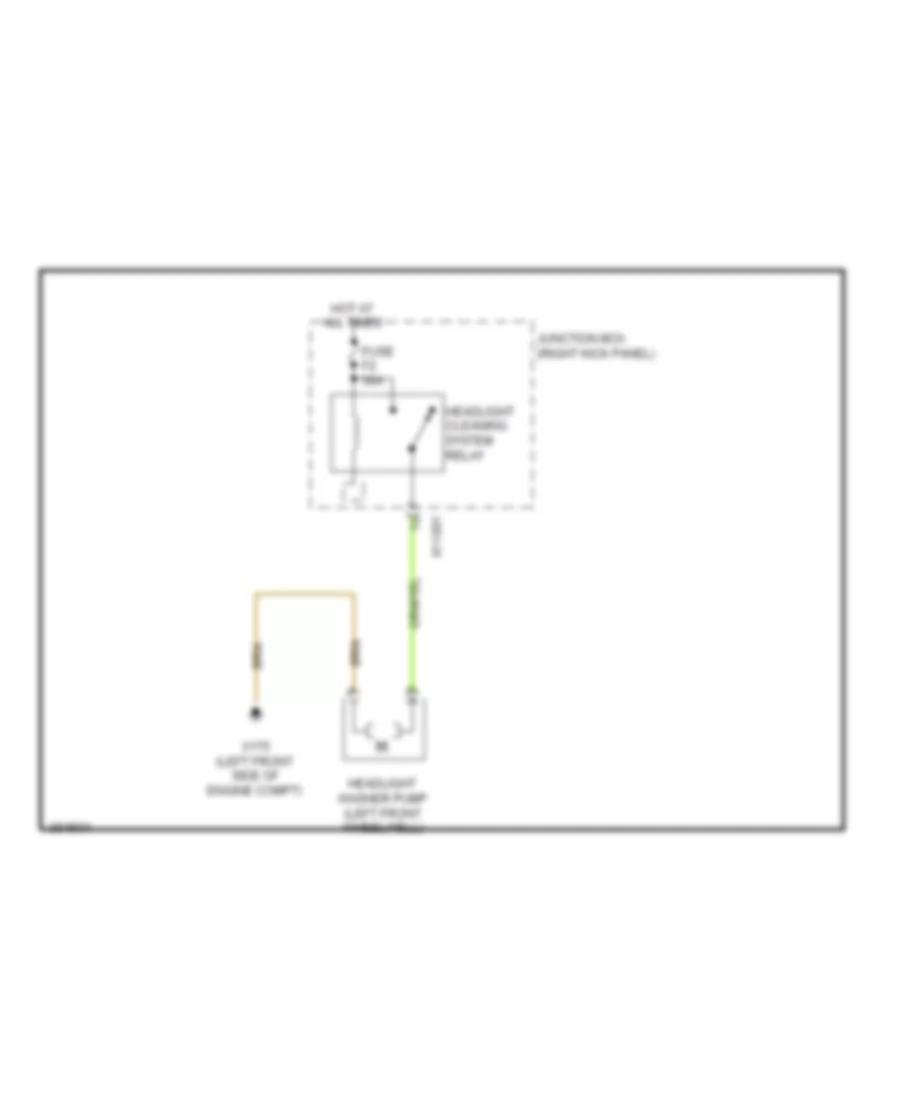 Headlamp Washer Wiring Diagram for MINI Cooper S Countryman ALL4 2012