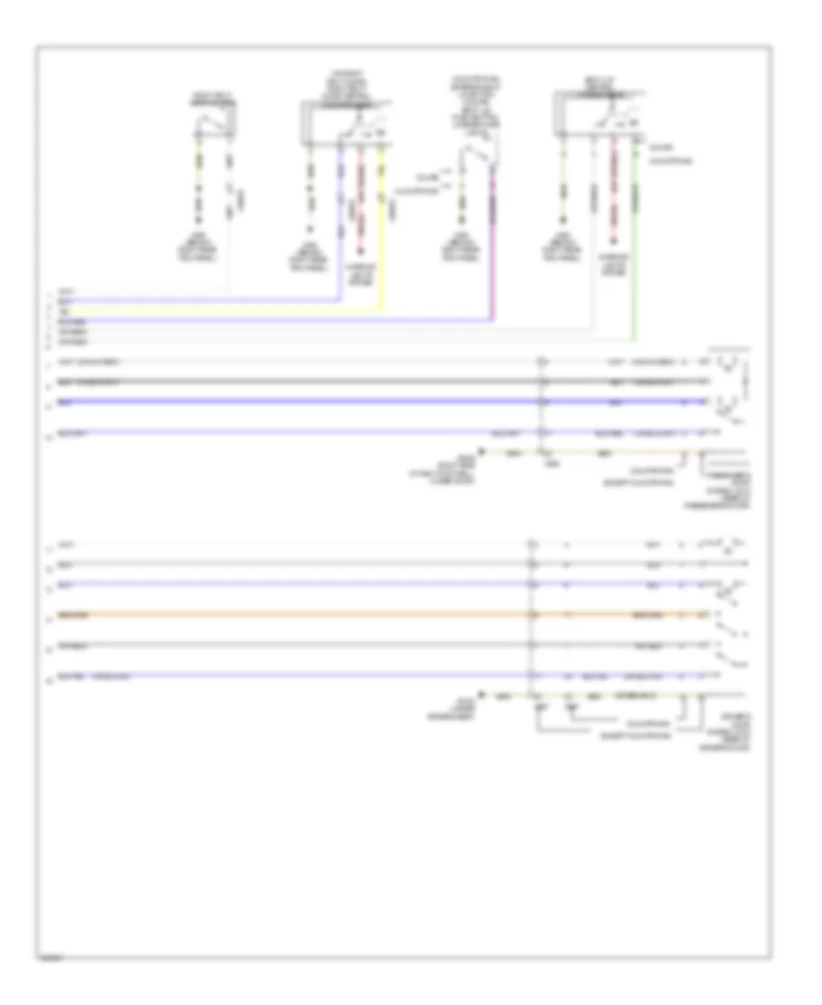 Power Door Locks Wiring Diagram, Except Convertible (2 of 2) for MINI Cooper Works 2012