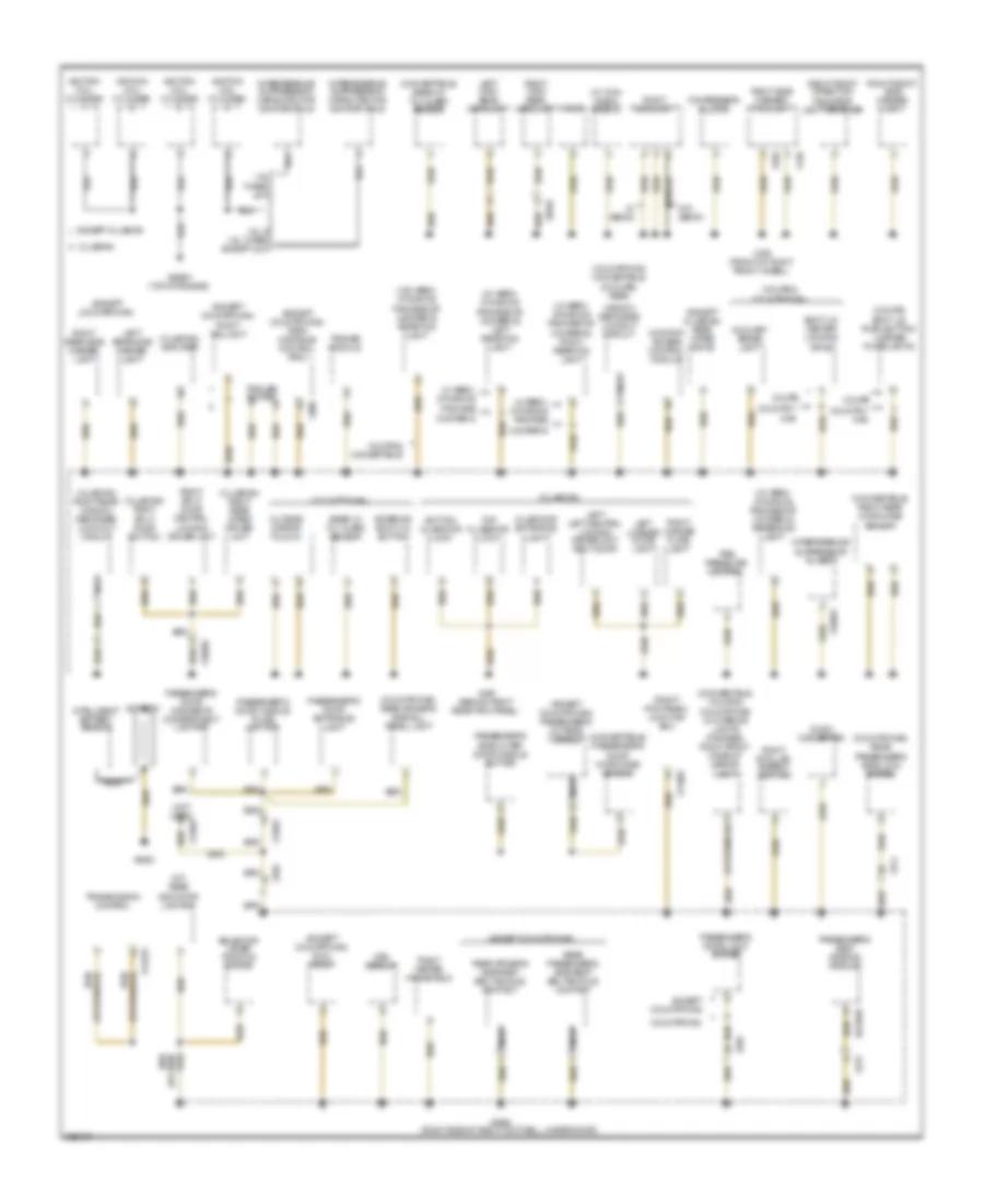 Ground Distribution Wiring Diagram 1 of 3 for MINI Cooper Works Clubman 2012