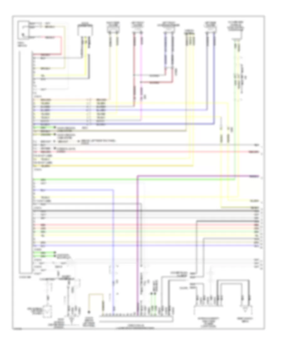 Navigation Wiring Diagram, without Amplifier (1 of 2) for MINI Cooper 2013