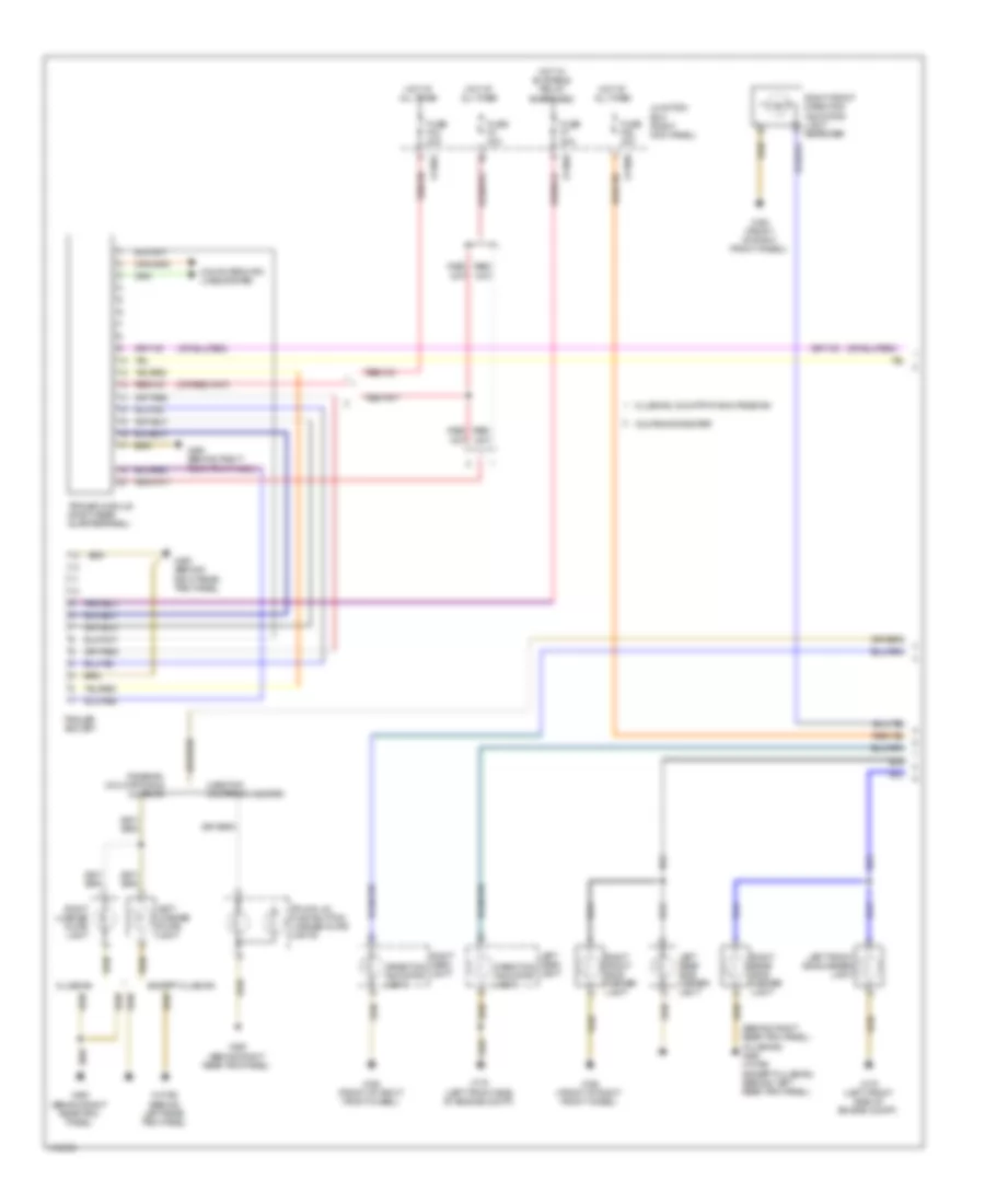 Exterior Lamps Wiring Diagram, Except Convertible (1 of 2) for MINI Cooper Countryman 2013