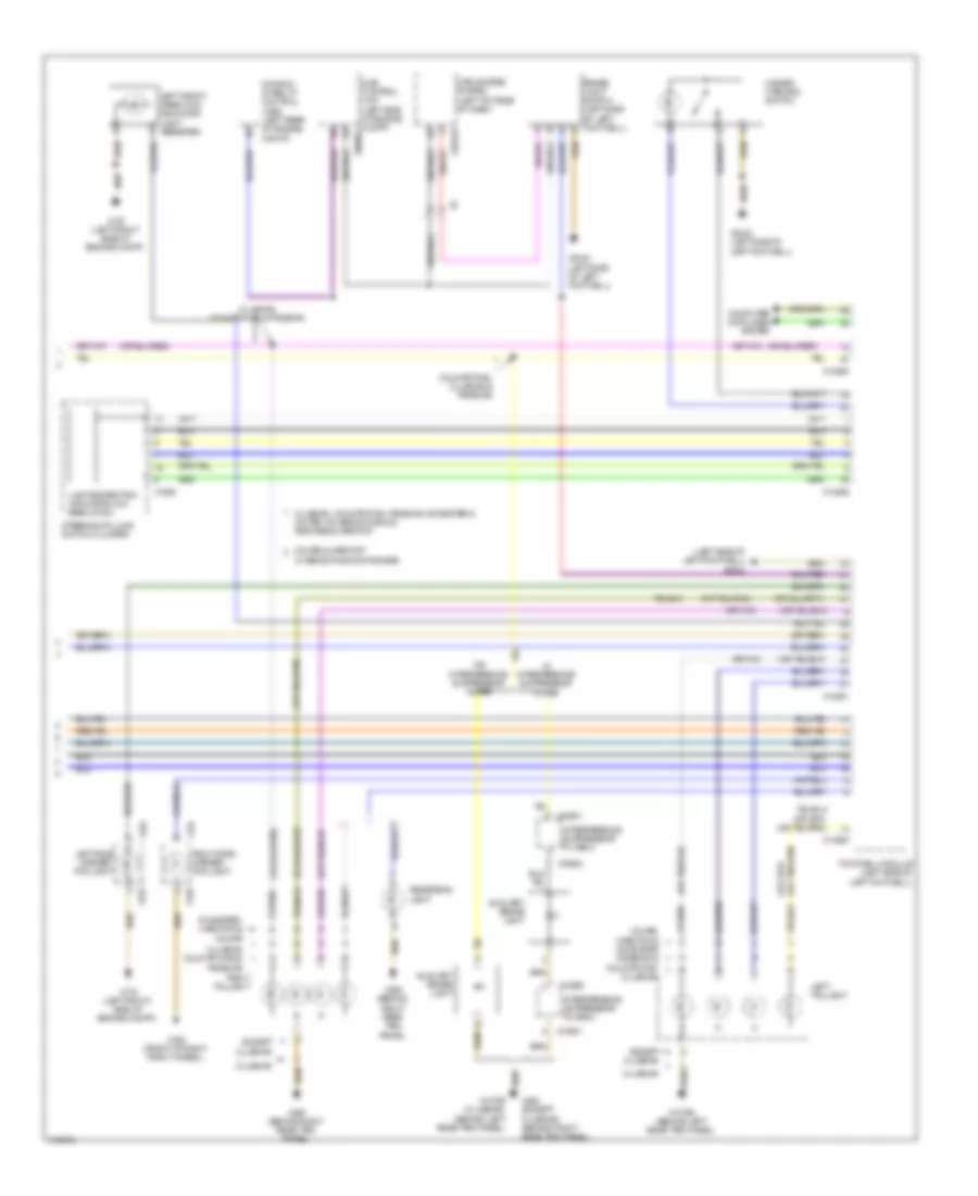 Exterior Lamps Wiring Diagram, Except Convertible (2 of 2) for MINI Cooper Countryman 2013