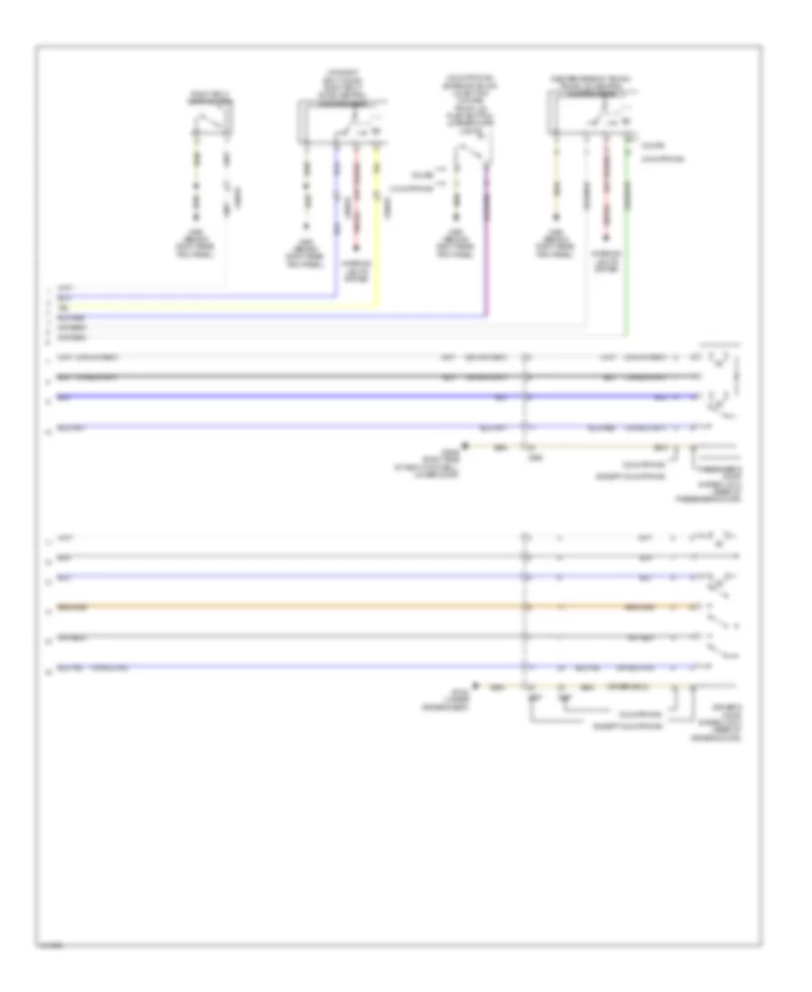 Power Door Locks Wiring Diagram, Except Convertible (2 of 2) for MINI Cooper JCW Clubman 2013