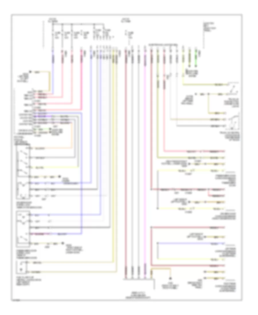 Anti-theft  Central Locking Wiring Diagram, Convertible for MINI Cooper S 2013