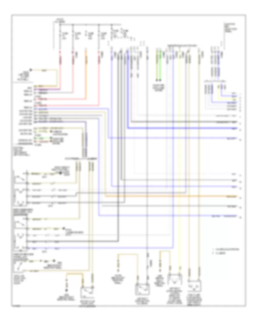 Anti-theft  Central Locking Wiring Diagram, Except Convertible (1 of 2) for MINI Cooper S 2013