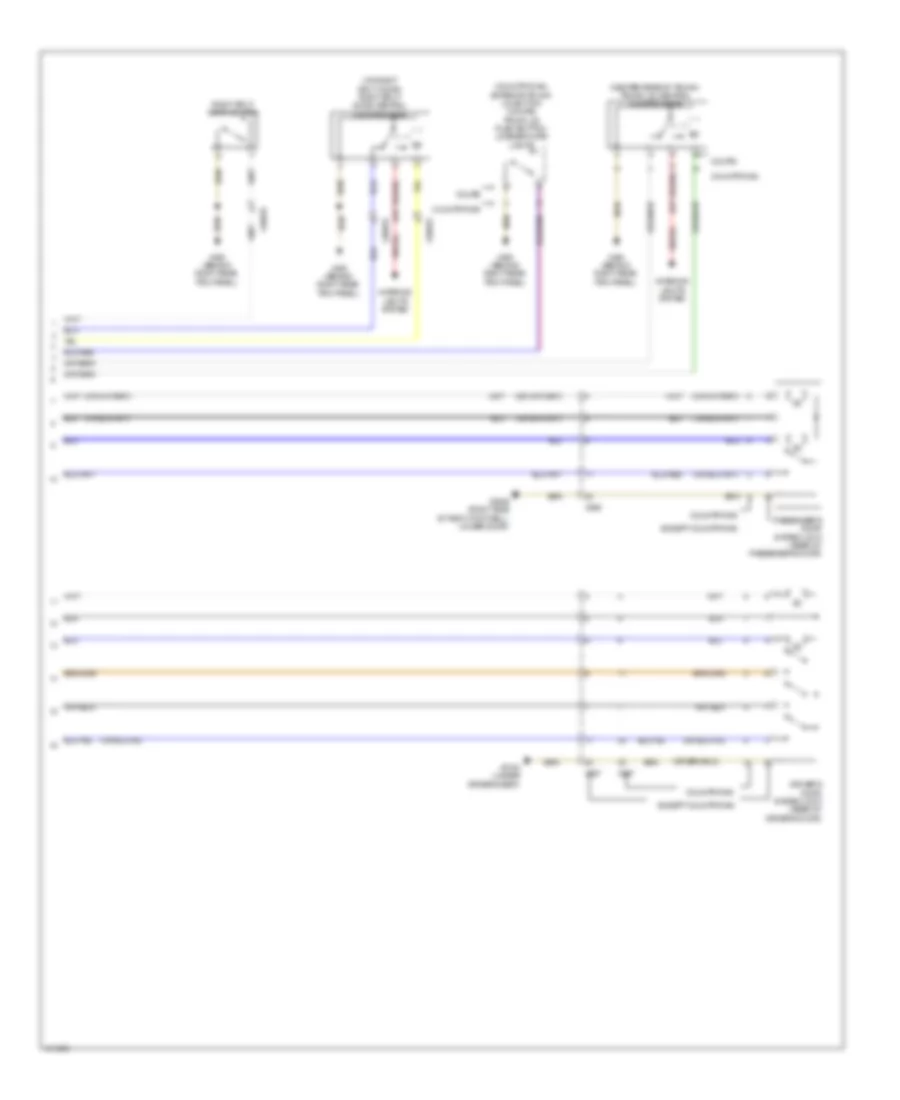 Anti-theft  Central Locking Wiring Diagram, Except Convertible (2 of 2) for MINI Cooper S 2013