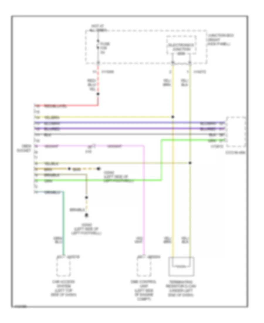 Data Link Connector Wiring Diagram for MINI Cooper S 2013