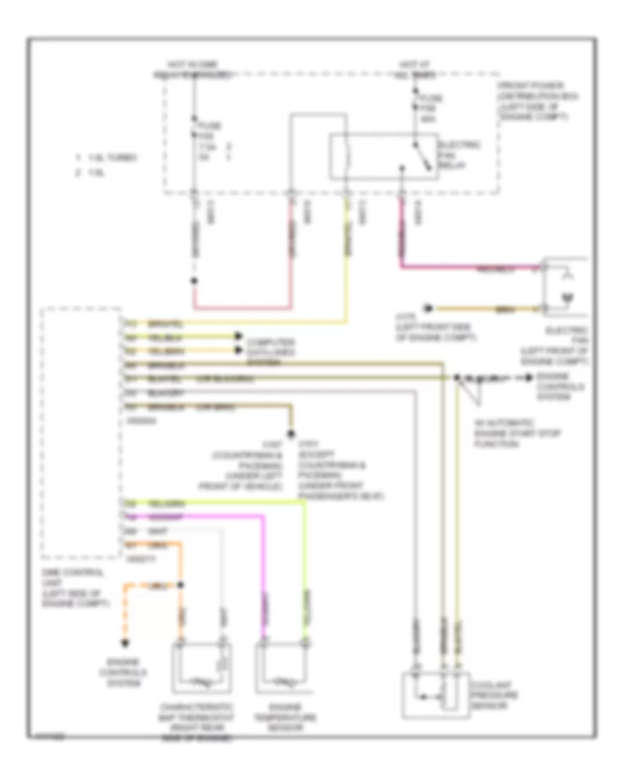 1 6L Cooling Fan Wiring Diagram for MINI Cooper S 2013