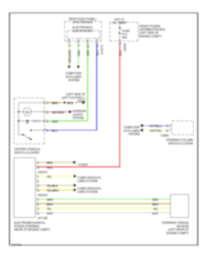 Electronic Power Steering Wiring Diagram for MINI Cooper S 2013