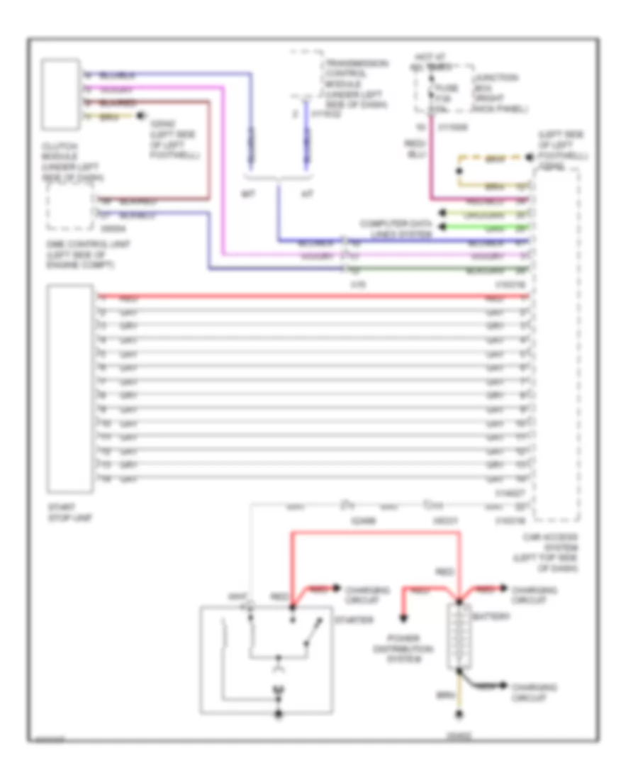 Starting Wiring Diagram for MINI Cooper S 2013