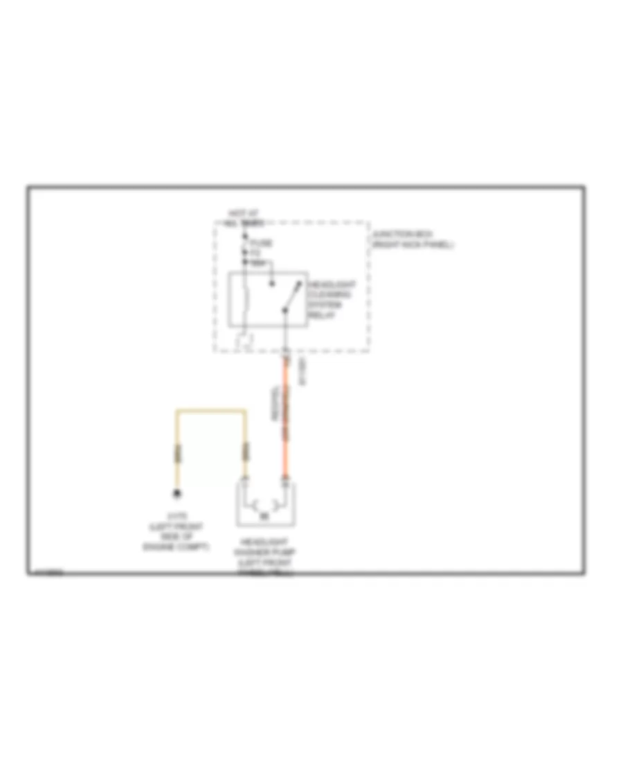 Headlamp Washer Wiring Diagram for MINI Cooper S 2013