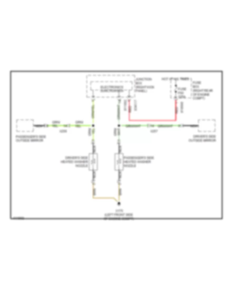 Washer Jet Heater Wiring Diagram for MINI Cooper S 2013