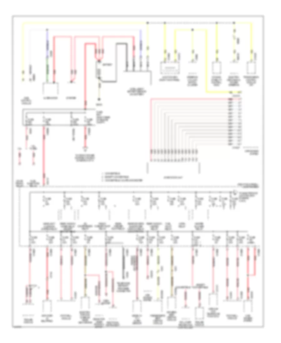 Power Distribution Wiring Diagram 1 of 3 for MINI Cooper S Countryman 2013