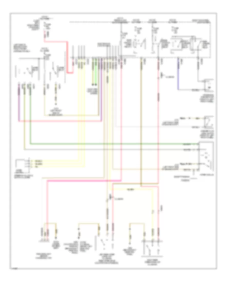 Front  Rear Wiper Washer Wiring Diagram for MINI Cooper S Countryman 2013