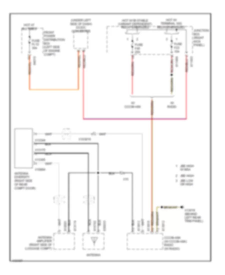 Diversity Antenna Wiring Diagram, Convertible for MINI Cooper S Paceman 2013