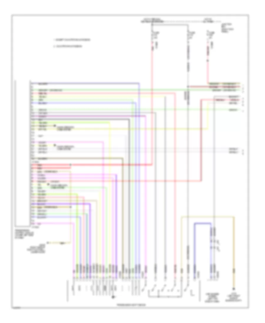 Transmission Wiring Diagram 1 of 2 for MINI Cooper S Paceman 2013