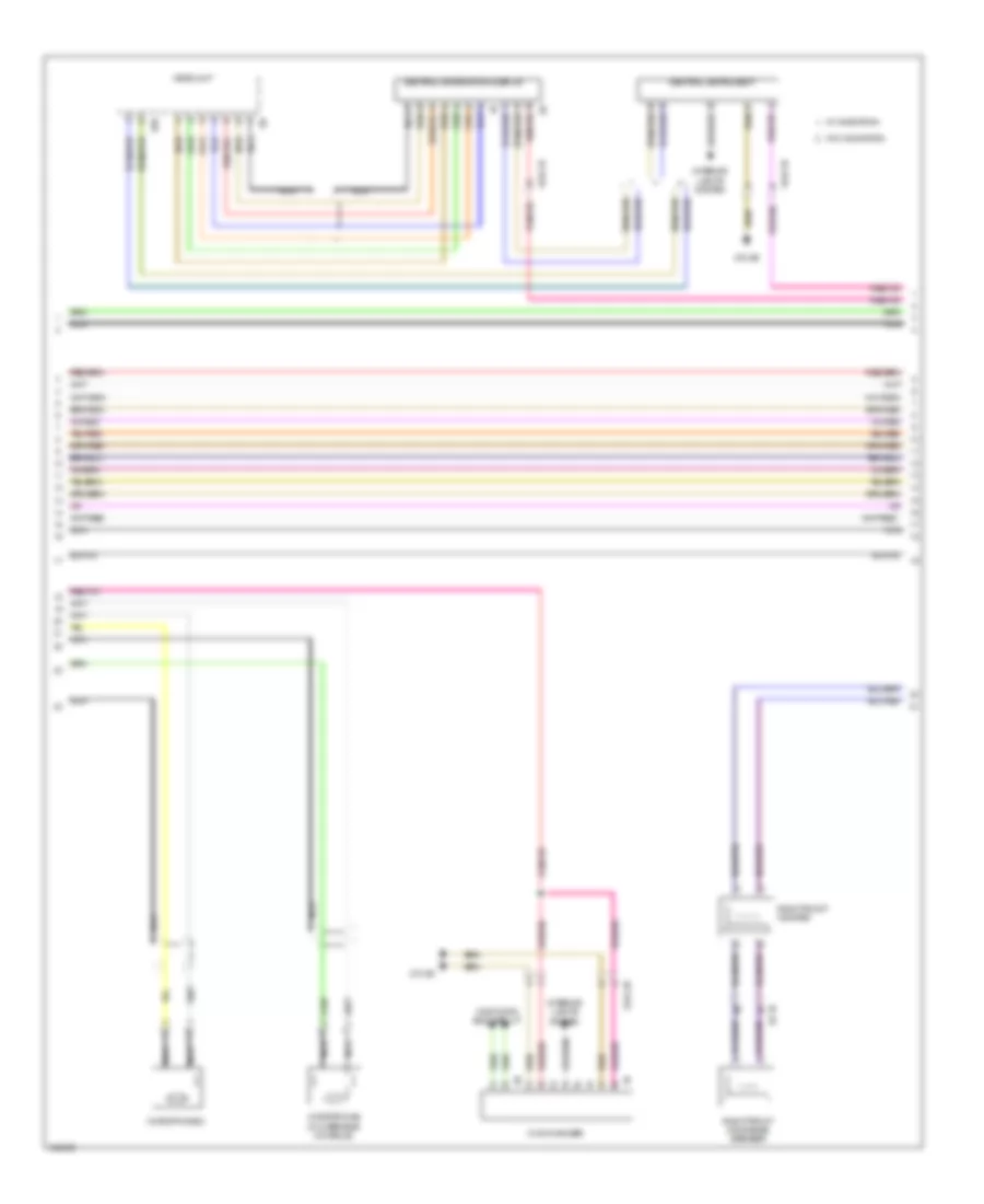 Navigation Wiring Diagram, Hatchback with Base Radio  Active Sound Design (2 of 4) for MINI Cooper 2014