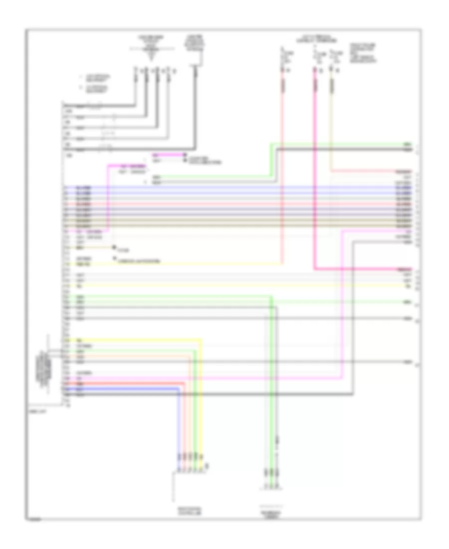 Navigation Wiring Diagram, Hatchback with Base Radio without Active Sound Design (1 of 4) for MINI Cooper 2014
