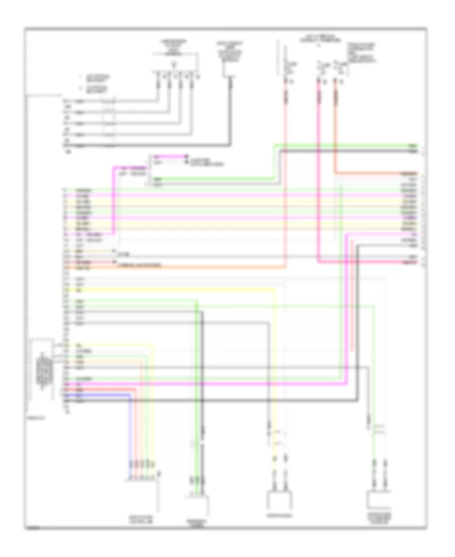 Navigation Wiring Diagram, Hatchback with Hifi Radio without Active Sound Design (1 of 4) for MINI Cooper 2014