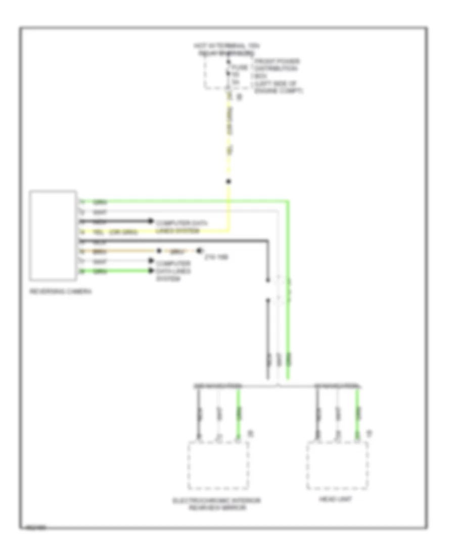 Rear Camera Wiring Diagram for MINI Cooper 2014