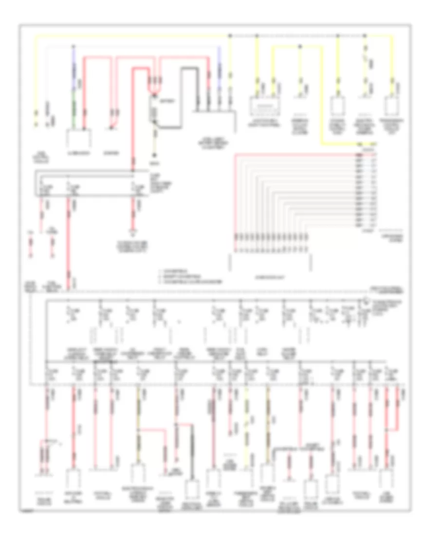 Power Distribution Wiring Diagram, Convertible (1 of 3) for MINI Cooper 2014