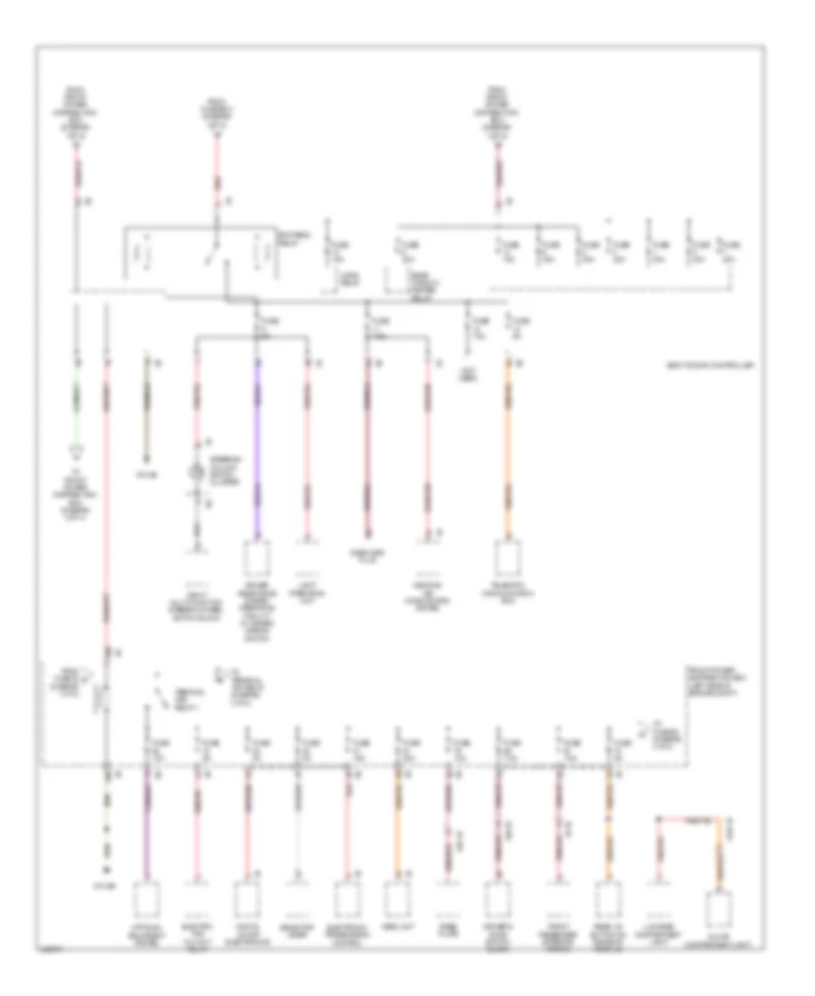 Power Distribution Wiring Diagram, Hatchback (2 of 4) for MINI Cooper 2014