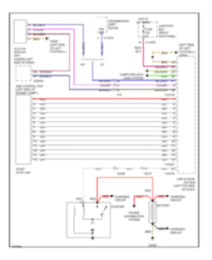 1.6L, Starting Wiring Diagram for MINI Cooper 2014