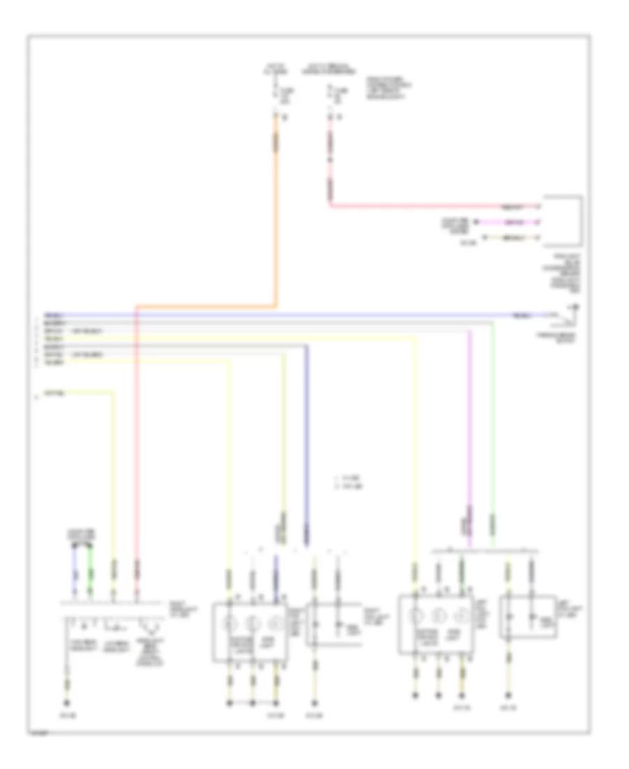 Headlights Wiring Diagram Hatchback 2 of 2 for MINI Cooper Clubman 2014