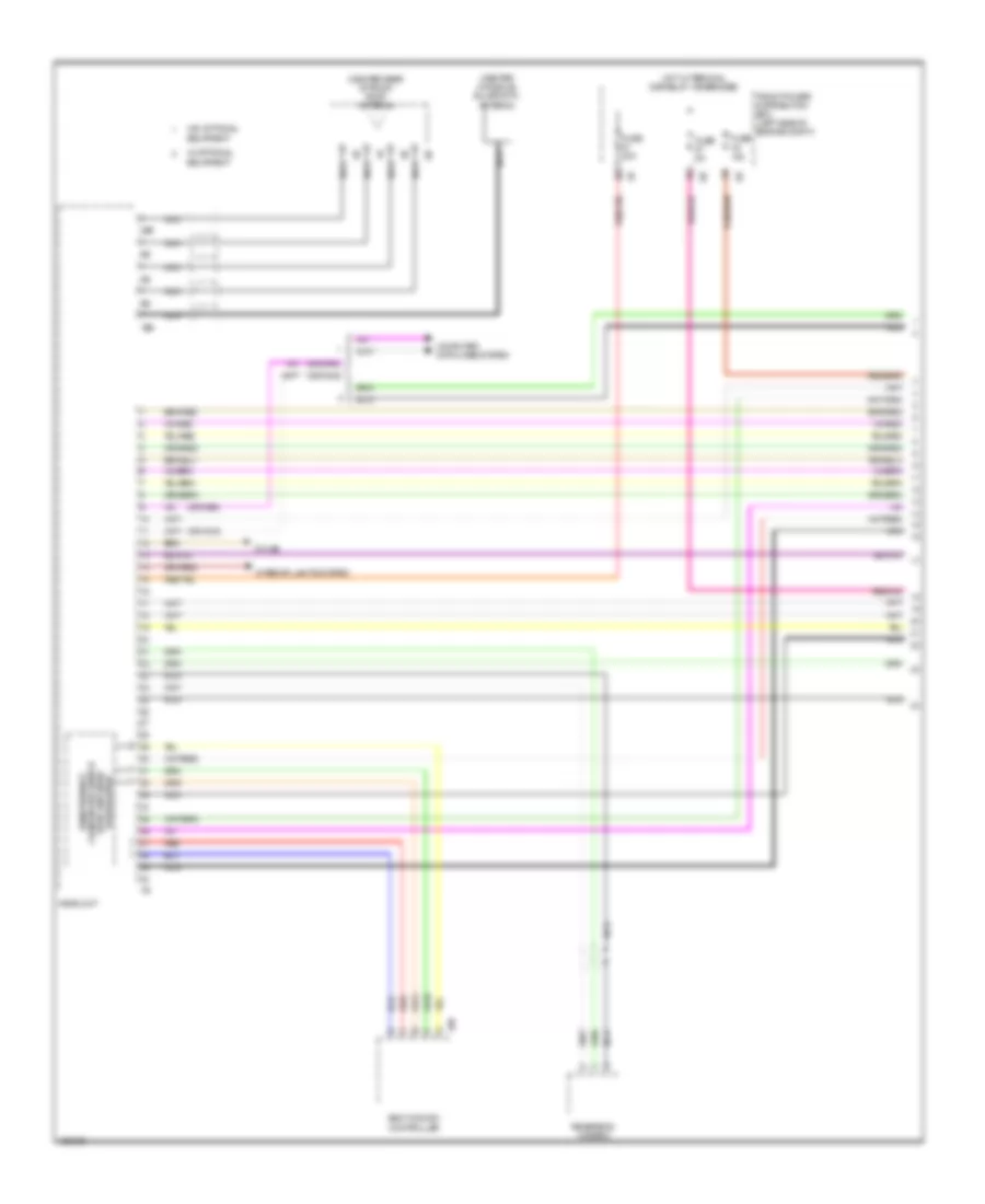 Navigation Wiring Diagram, Hatchback with Base Radio  Active Sound Design (1 of 4) for MINI Cooper Clubman 2014