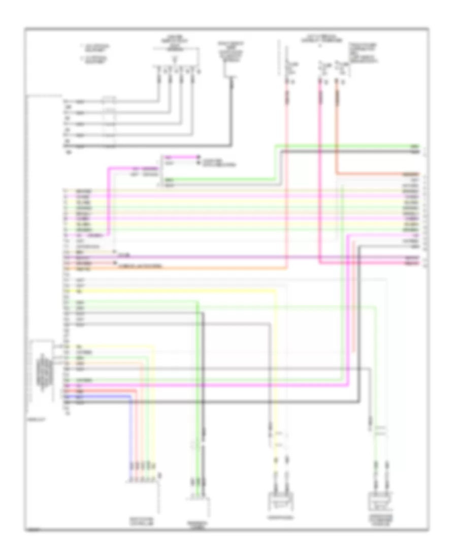Navigation Wiring Diagram, Hatchback with Hifi Radio  Active Sound Design (1 of 5) for MINI Cooper Clubman 2014