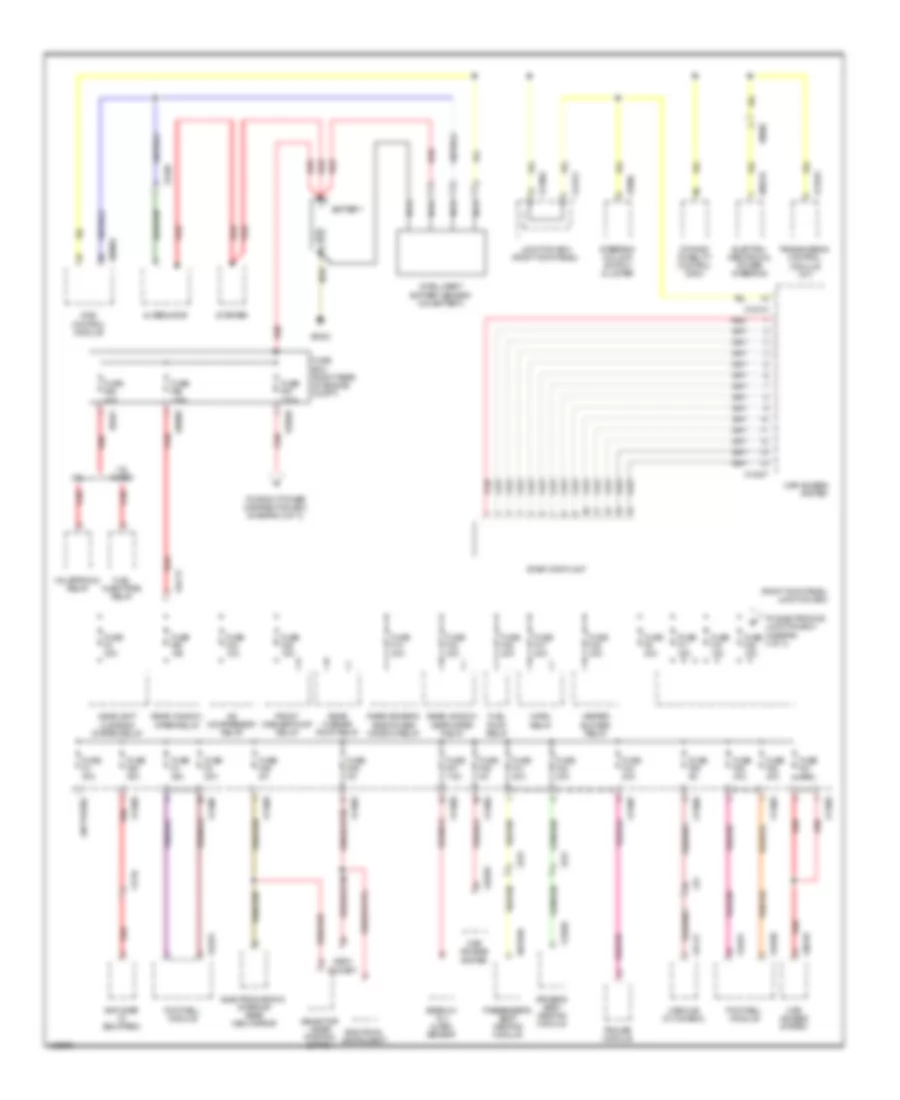 Power Distribution Wiring Diagram 1 of 3 for MINI Cooper Countryman 2014