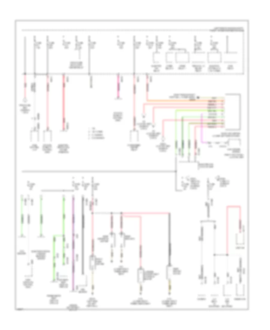 Power Distribution Wiring Diagram (2 of 3) for MINI Cooper Countryman S 2014