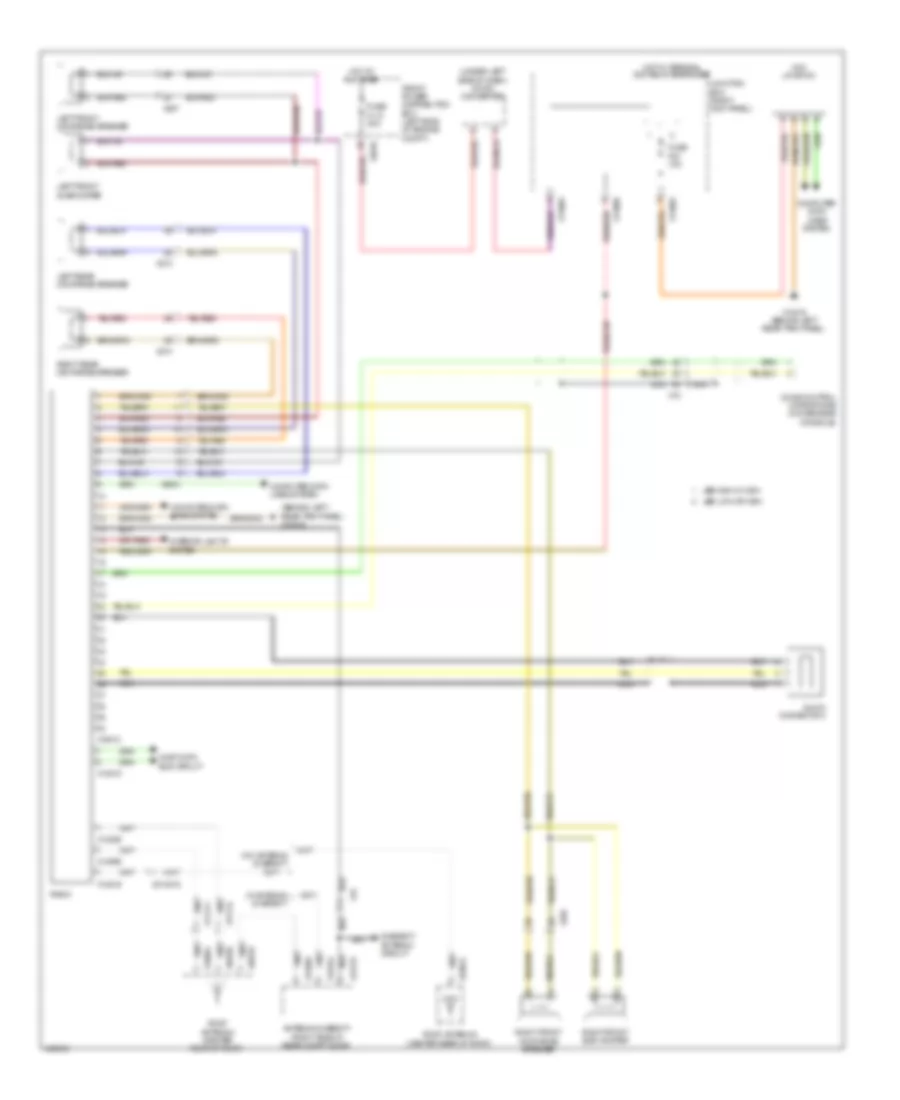 Radio Wiring Diagram, without Amplifier for MINI Cooper Countryman S 2014