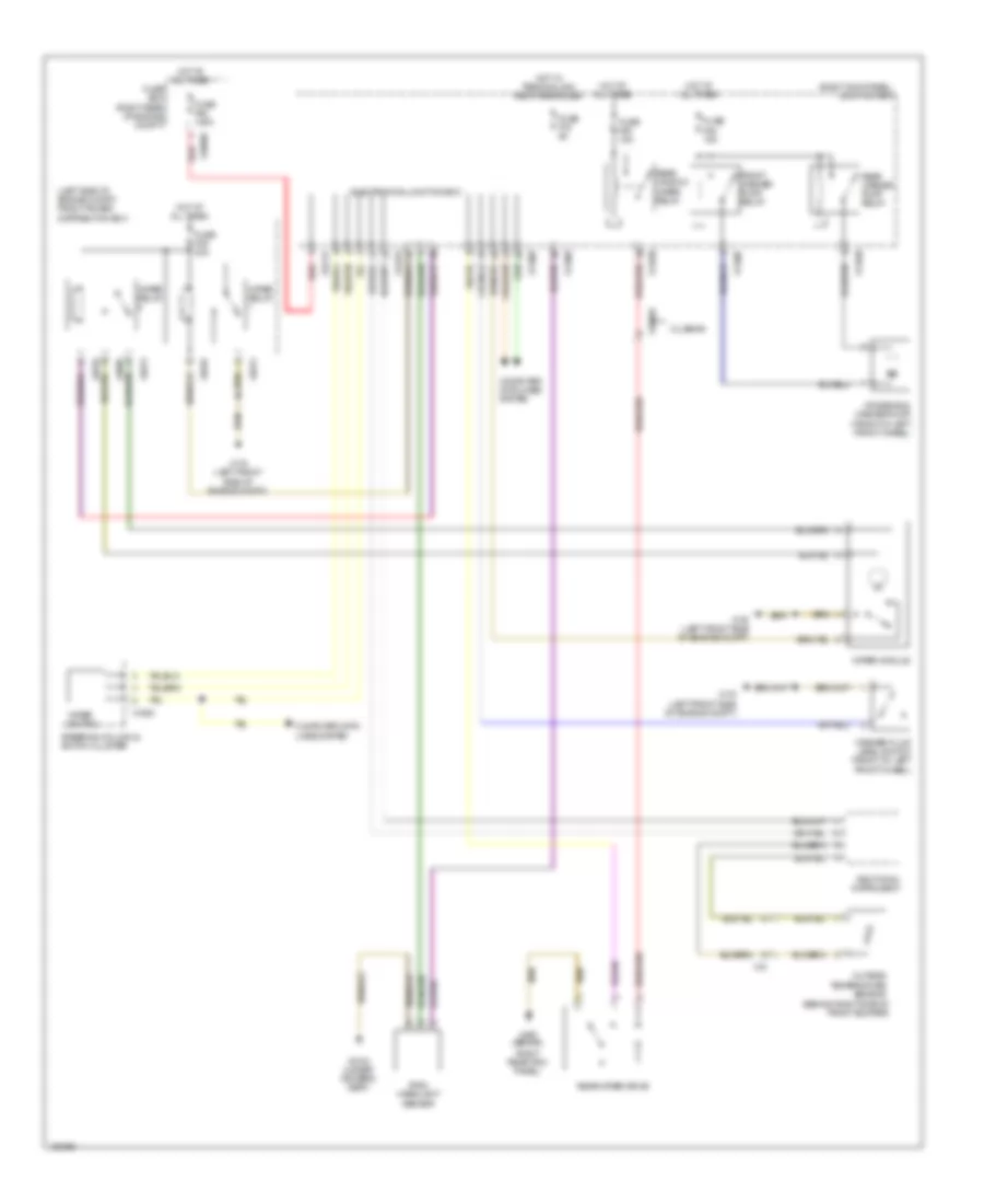 Передняя сторона и Электросхема заднего стеклоочистителя дворника и омывателя для MINI Cooper Countryman S 2014