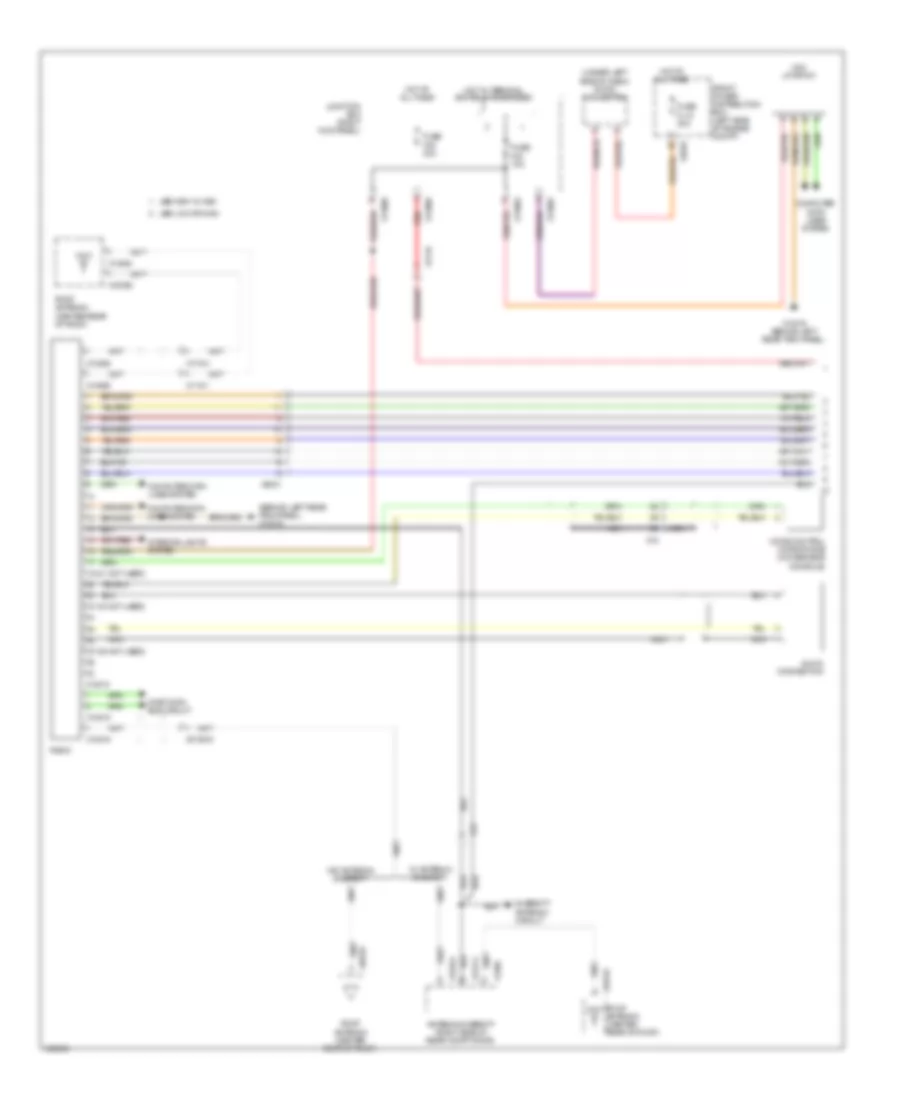 Radio Wiring Diagram with Amplifier 1 of 2 for MINI Cooper Paceman 2014
