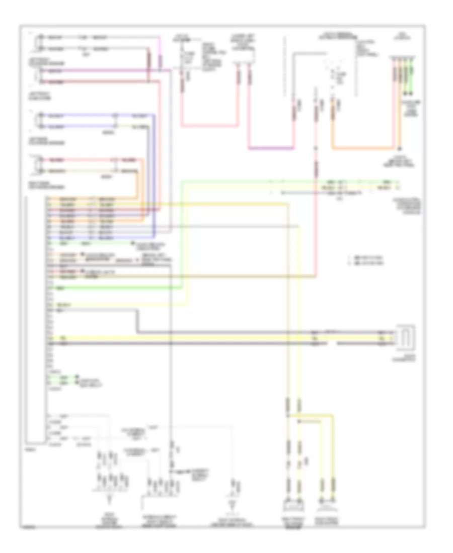 Radio Wiring Diagram, without Amplifier for MINI Cooper Paceman 2014