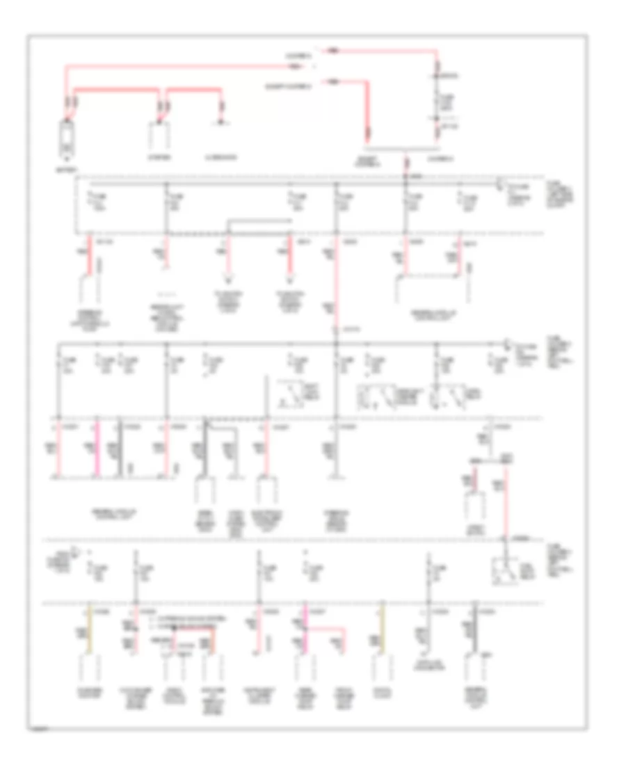 Power Distribution Wiring Diagram 1 of 5 for MINI Cooper 2002